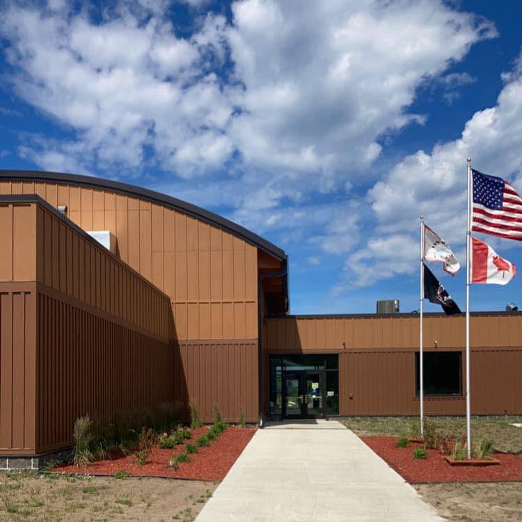 Front view of Red Lake Community Center